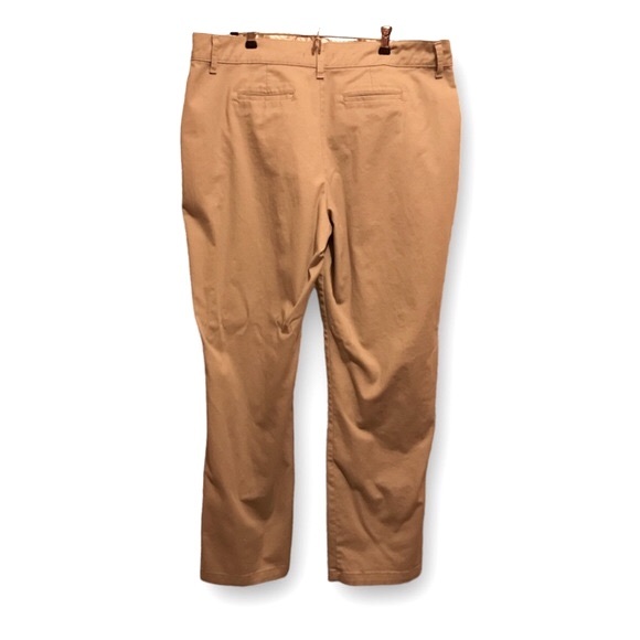 Riders by Lee Tan Khaki Zip Button Front, Back Button Slit Pockets Casual Pants - Picture 6 of 9